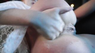 Adorable Eighteen Watches Porn and Cum with Anal Fisting and BIG Squirt BIG TEASER