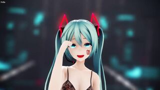 MMD - Tattoo Miku GimmeGimme Sex Dance [BY-Nella]
