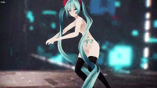 MMD - Tattoo Miku GimmeGimme Sex Dance [BY-Nella]