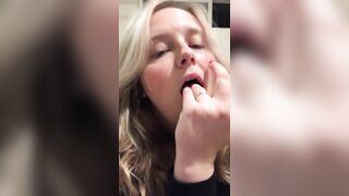 point of view: Don’t tell your Cougar and Dad we have Fun inside the Restroom, make me Cum