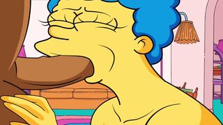 |THE SIMPSONS| MARGE BLOWS CARL'S PENIS