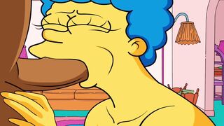 |THE SIMPSONS| MARGE BLOWS CARL'S PENIS