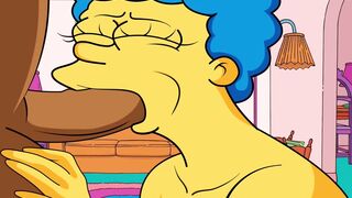 |THE SIMPSONS| MARGE BLOWS CARL'S PENIS