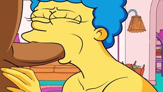 |THE SIMPSONS| MARGE BLOWS CARL'S PENIS