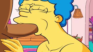 |THE SIMPSONS| MARGE BLOWS CARL'S PENIS