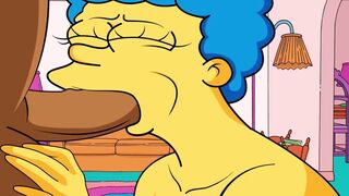 |THE SIMPSONS| MARGE BLOWS CARL'S PENIS