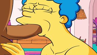 |THE SIMPSONS| MARGE BLOWS CARL'S PENIS