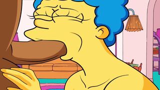 |THE SIMPSONS| MARGE BLOWS CARL'S PENIS