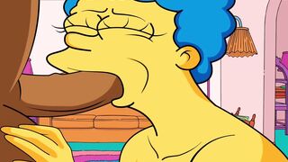 |THE SIMPSONS| MARGE BLOWS CARL'S PENIS