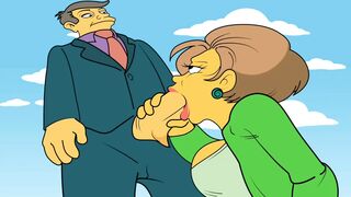 |THE SIMPSONS| SEYMOUR GETS a FELLATIO FROM EDNA