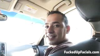 Daisy Marie gangbanged and cum showered