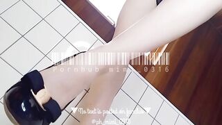 ハイヒールでおちんぽしごく♡♪素人個人撮影　japanese Amateur