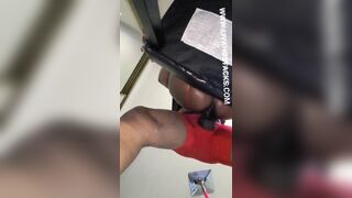 Fucking her Snatch with Rocky..she Gets Leaking Soak. Chocolate Black Twat for Me.