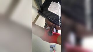 Fucking her Snatch with Rocky..she Gets Leaking Soak. Chocolate Black Twat for Me.