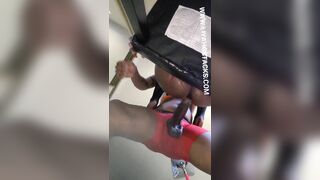 Fucking her Snatch with Rocky..she Gets Leaking Soak. Chocolate Black Twat for Me.