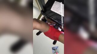 Fucking her Snatch with Rocky..she Gets Leaking Soak. Chocolate Black Twat for Me.