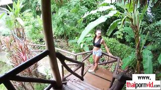 Vulgar euro guy using a big titted amateur Thai teenagers Polly