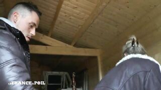 Long boobs older gangbanged and creampie outdoors