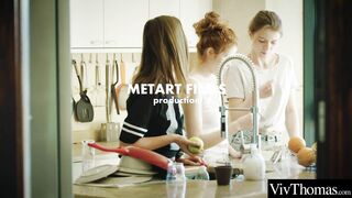 Bae Lesbo Seduces her Adorable Roommate and Eats her Tight Soak Snatch