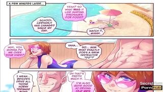The Sensual Inlaw Pt. four - Oldman Eat her best Friend's Twat by the Poolside | Anal Cummed