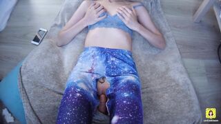 point of view BANGED SWAETING BAE RIPPED YOGA LEGGINGS - CANDICE DELAWARE
