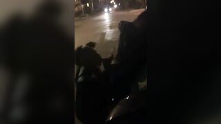 Black Thot milf Blowing Long Penis outdoor inside Front of the Neighborhood