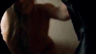Spex babe cocksucking at gloryhole