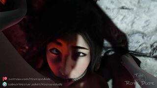 Tied and Gagged Lara Croft is Pounded Rough by Tifa
