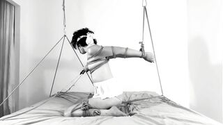 HOOTERS Fetish & Crotch Rope: your Struggle makes you Cum HARDER