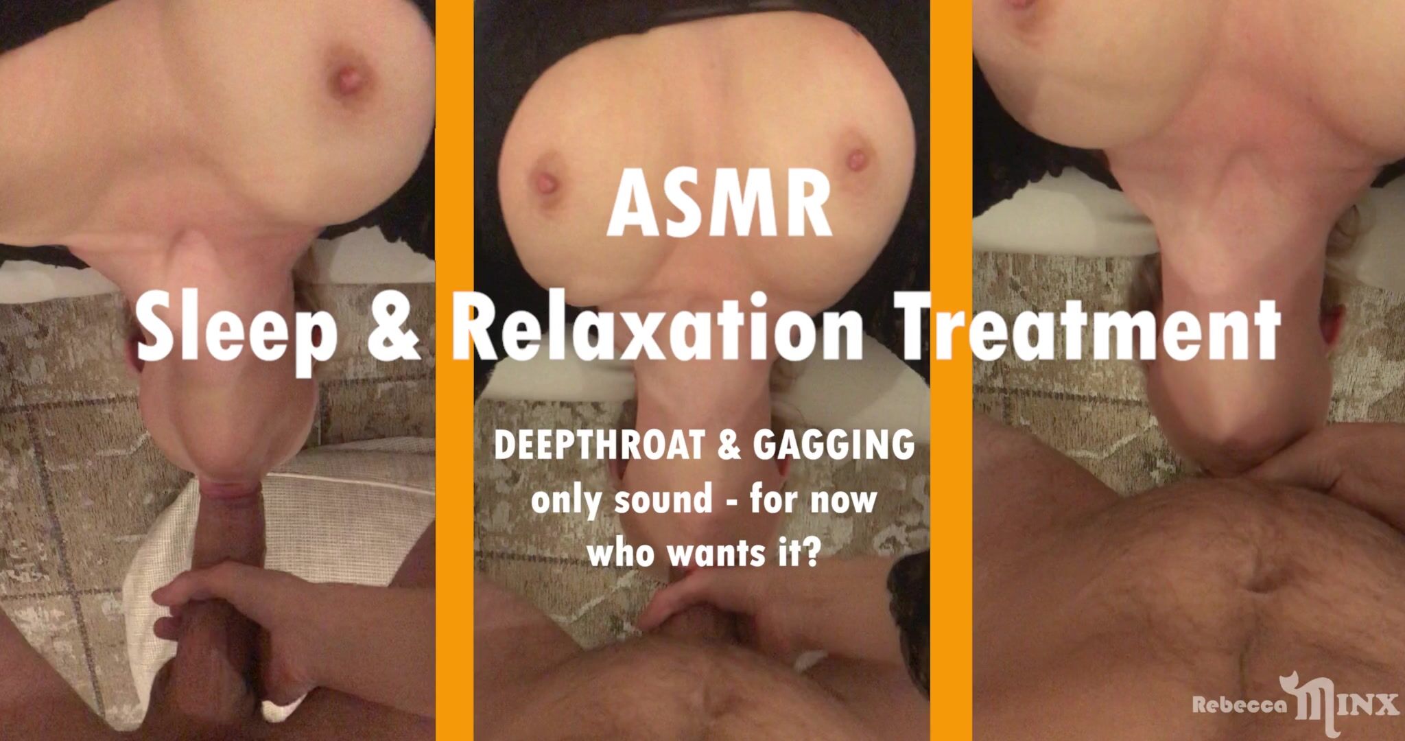 ASMR - she Gag on my Huge Penis - Luxury Treatment, Well-deserved Rest!