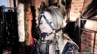Skank-Orgasma Celeste my new Deep Throat Training Gag