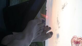 Sunset with Tetra Toes