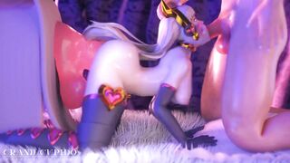 D.Va Side Job Mouth Training with Kinky Booty Vibrator [grand Cupido]( Overwatch )