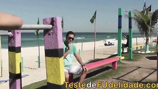Personal coach fucks Bae college girl (Fernandinha Fernandez)