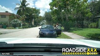 Roadside - BBW Bess Breast Dicked down by Mechanic's Long Cock