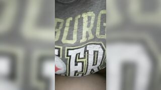 Uncut Cutie Ex-Wife on Top of me Masturbating with Wand Toy trying to Cum on me