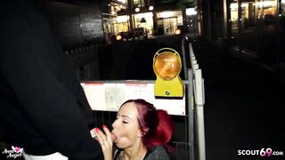 GERMAN RED HEAD 18 YO BITCH PICKUP STRANGER INSIDE COLOGNE TO SEX