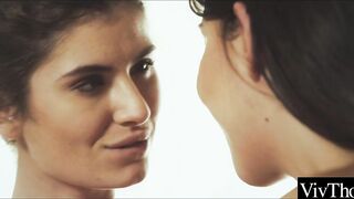 Incredible Sexy lesbo couple lick each other's tight asshole and soak