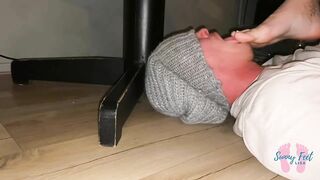 Be my Footrest and Worship my Toes while I’m Working at Home - Part two
