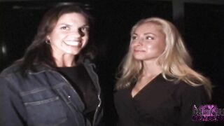 2 Smoking Cutie Chicks Flash And Lick Snatch Inside Outdoor