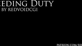 Breeding Duty by Redvoidcgi (cat cunt with mouth, Tentacle, Cummed, x Ray, all the way Through, Ear Fucked)
