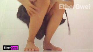 18yo Filipina school girl squirt buckets
