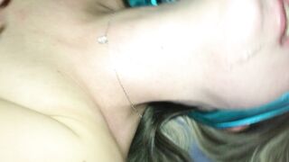Tiny cunt with mouth with Beautiful Booty Ride on my Cock, Face Pounded, Handchuffed, Cum on Face and into Mouth