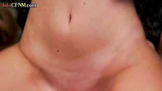 Crazy cfnm goddess fucking boyfriend into 3 way with friend watching