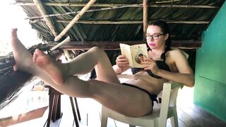 Spy On Milf While She Reads Her Romance Novel