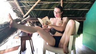 Spy On Milf While She Reads Her Romance Novel