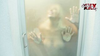inside the sauna my stepbrother comes and fucks me rough