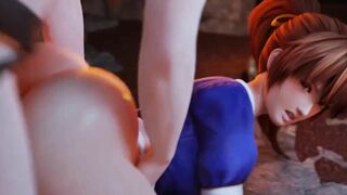 【MMD R-barely legal SEX DANCE】TWO BROKEN BOOTY EXTREME GROUP DRY おいしいお尻 [MMD]