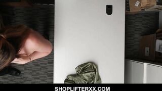 Officer Face Fucks Thief 19 year old With His Fat Cock -