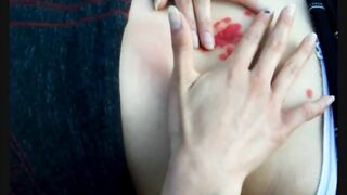 Belly sexy Goddess Play Navel Goddess Wax Belly Button Play and Finger Fantasy of Paula